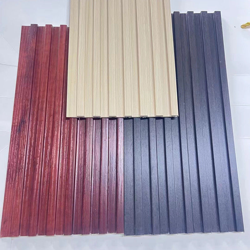 맞춤형 WPC 섬유 Grating Groove 표면 방수 방화 방화 벽 천장 가정 장식